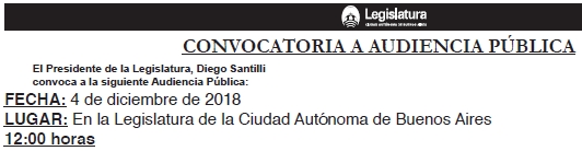 Audiencia publica del 4 de diciembre
