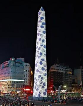 Julio Le Parc en el Obelisco