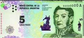 billete de 5 pesos