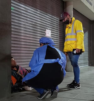 vacunaron gente situacion calle