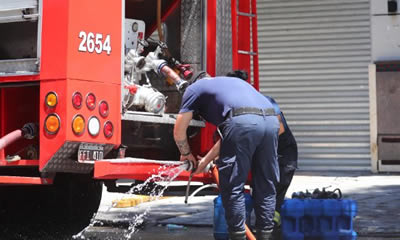 Bomberos en Caballito